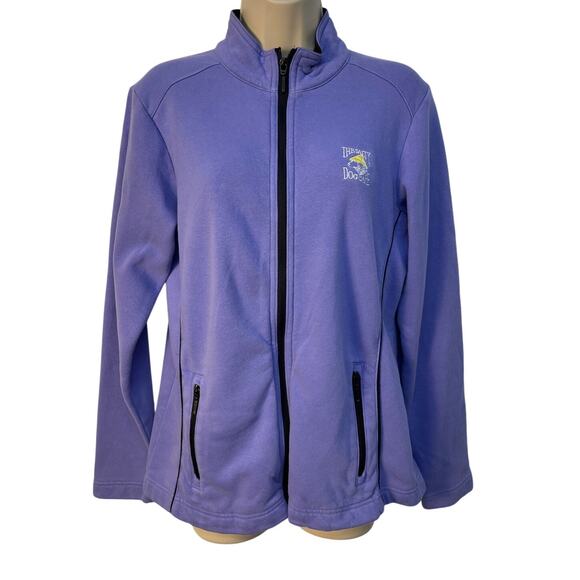 Gear for Sports Long Sleeve Mock Neck Zip‎ Up Jacket Color Purple Size L - Picture 1 of 8